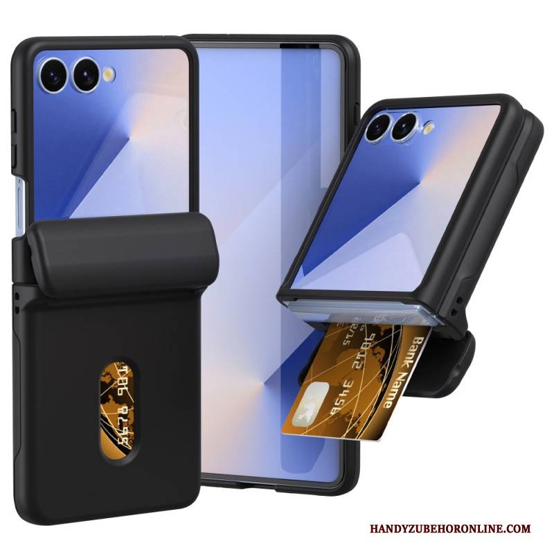 Hülle Für Samsung Galaxy Z Flip 7 Federscharnier & Kartenhalter
