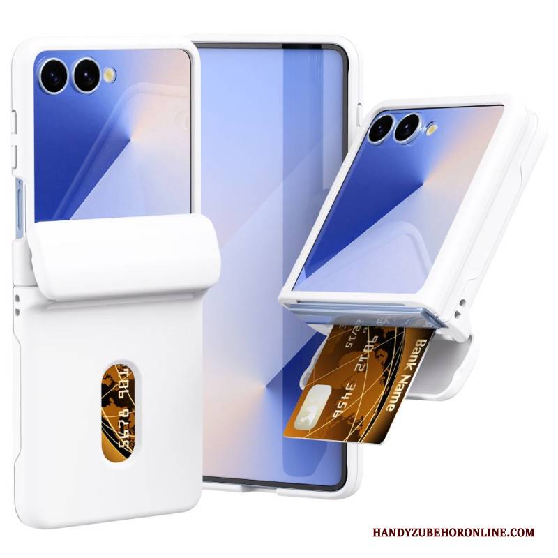 Hülle Für Samsung Galaxy Z Flip 7 Federscharnier & Kartenhalter