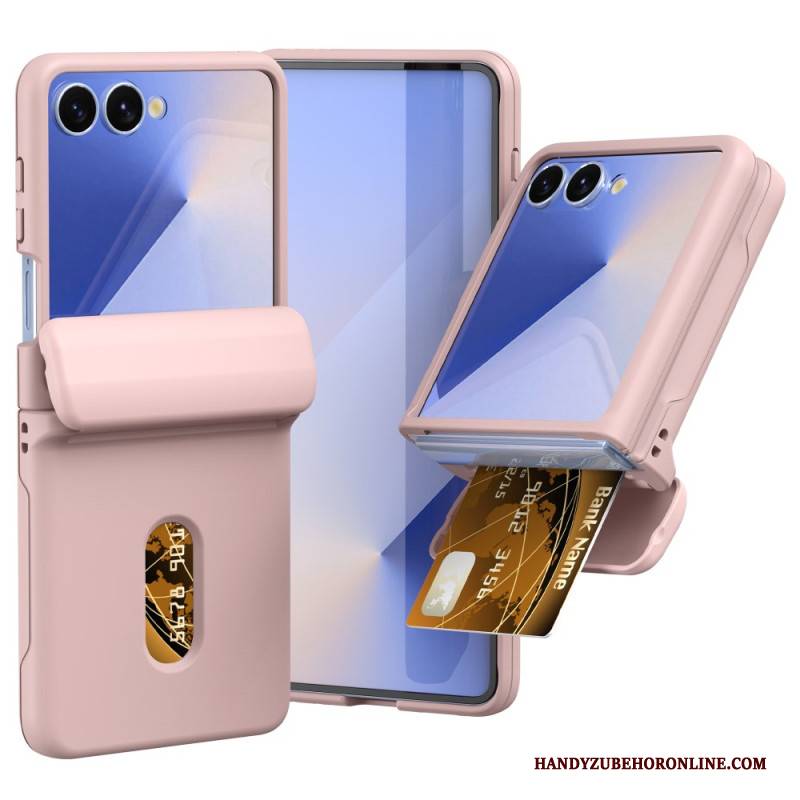 Hülle Für Samsung Galaxy Z Flip 7 Federscharnier & Kartenhalter