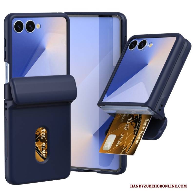 Hülle Für Samsung Galaxy Z Flip 7 Federscharnier & Kartenhalter