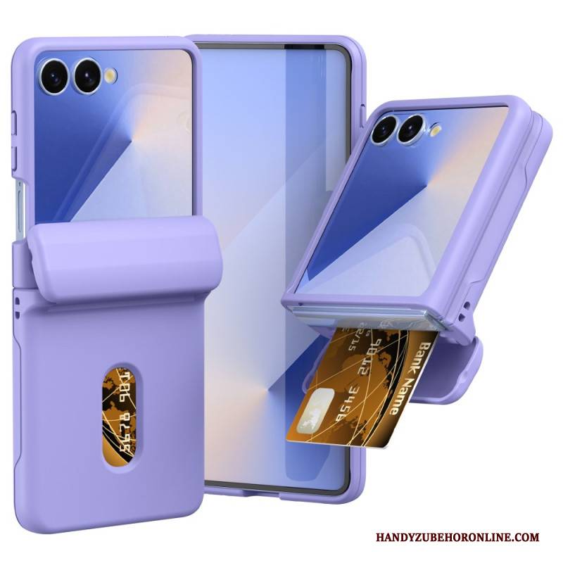 Hülle Für Samsung Galaxy Z Flip 7 Federscharnier & Kartenhalter