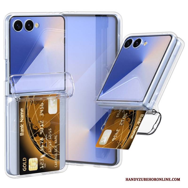 Hülle Für Samsung Galaxy Z Flip 7 Federscharnier & Kartenhalter