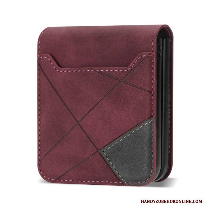 Hülle Für Samsung Galaxy Z Flip 7 Gemusterter Kartenhalter