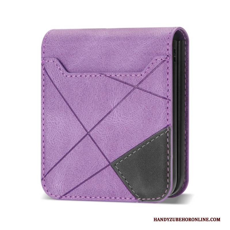 Hülle Für Samsung Galaxy Z Flip 7 Gemusterter Kartenhalter