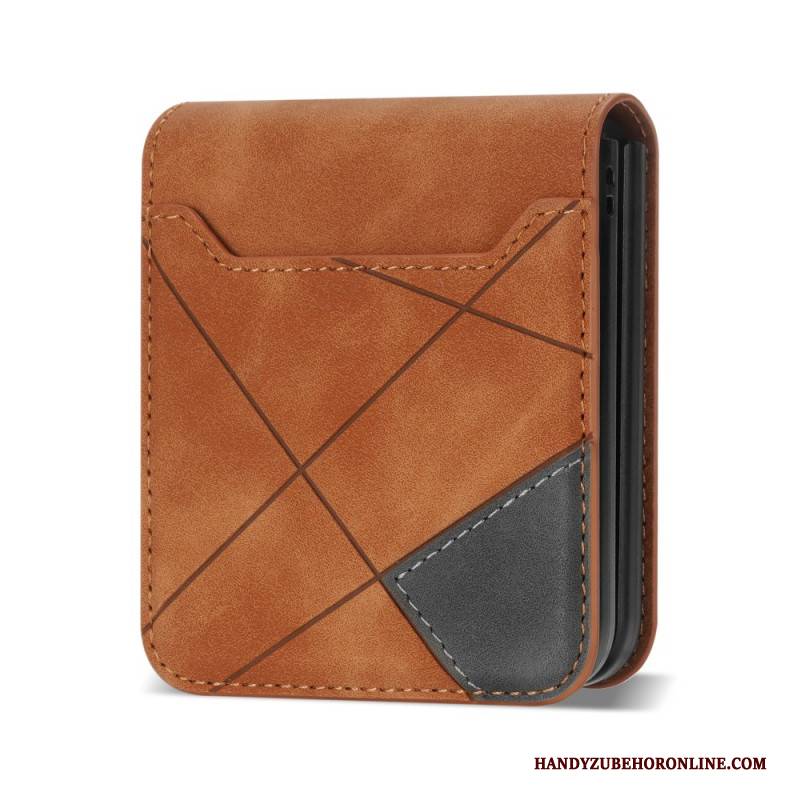 Hülle Für Samsung Galaxy Z Flip 7 Gemusterter Kartenhalter