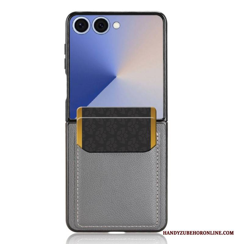 Hülle Für Samsung Galaxy Z Flip 7 Kartenhalterung In Lederoptik