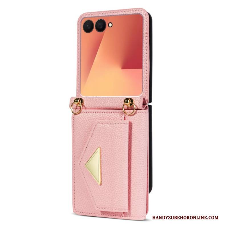 Hülle Für Samsung Galaxy Z Flip 7 Kartenhalterung Und Handschlaufe