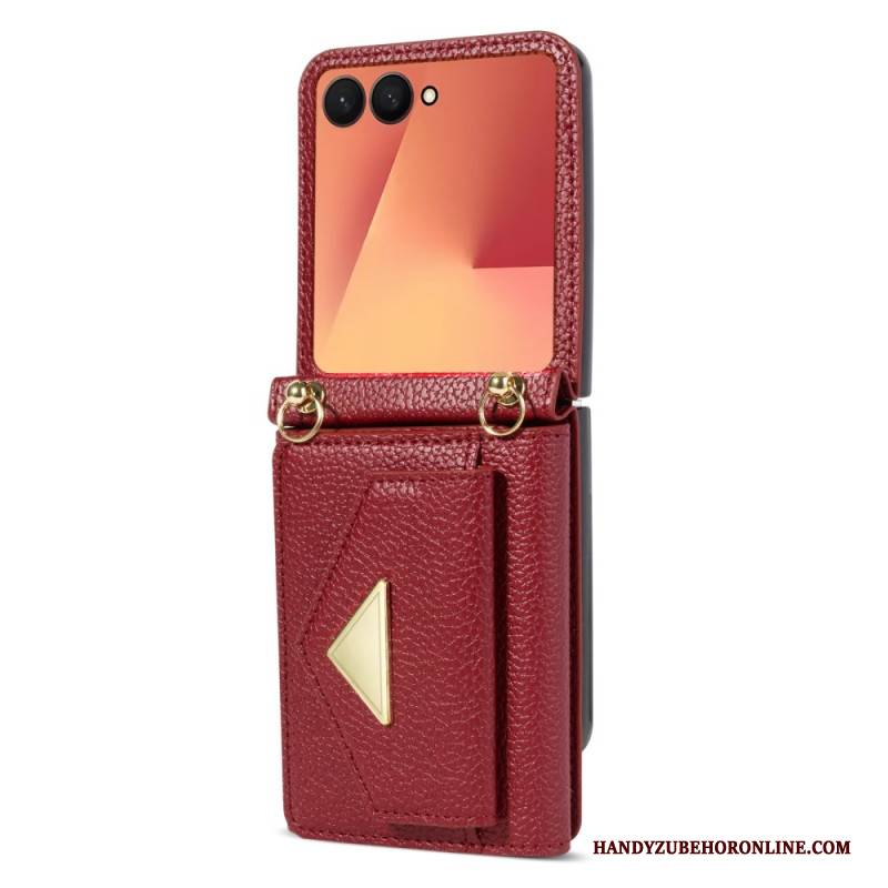 Hülle Für Samsung Galaxy Z Flip 7 Kartenhalterung Und Handschlaufe