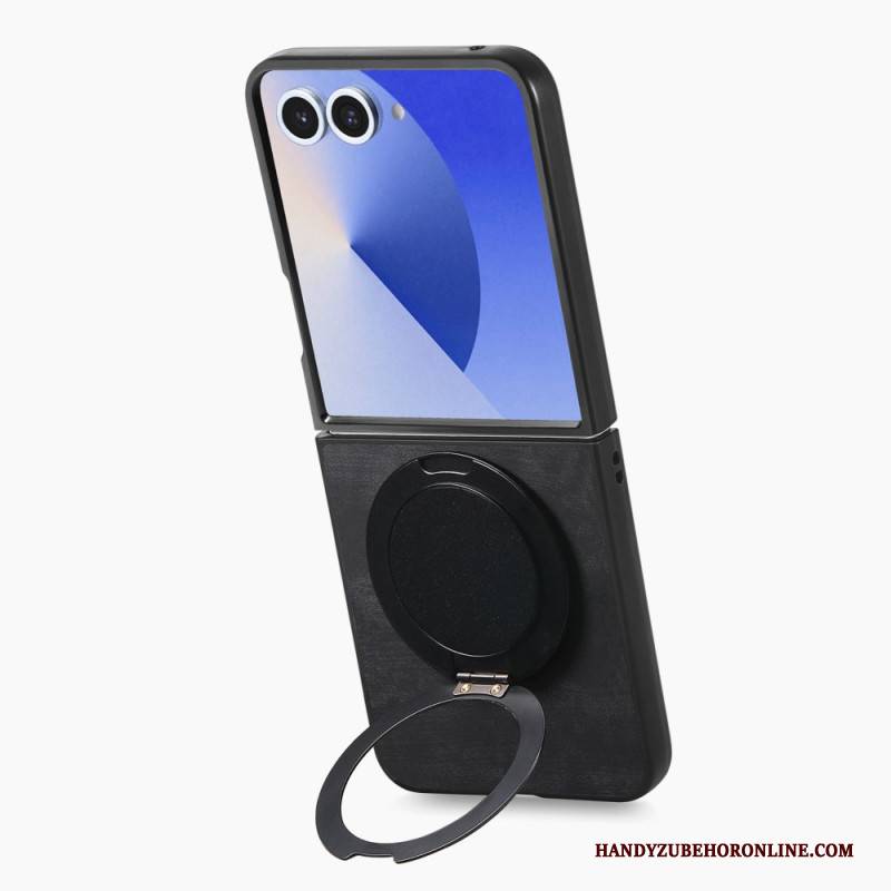 Hülle Für Samsung Galaxy Z Flip 7 Lederoptik Mit -drehständer