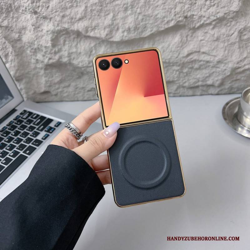 Hülle Für Samsung Galaxy Z Flip 7 Magnetische Nappa-oberfläche