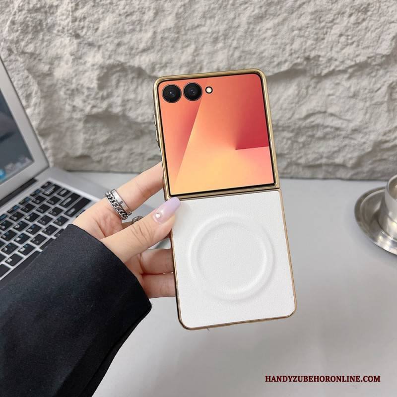 Hülle Für Samsung Galaxy Z Flip 7 Magnetische Nappa-oberfläche