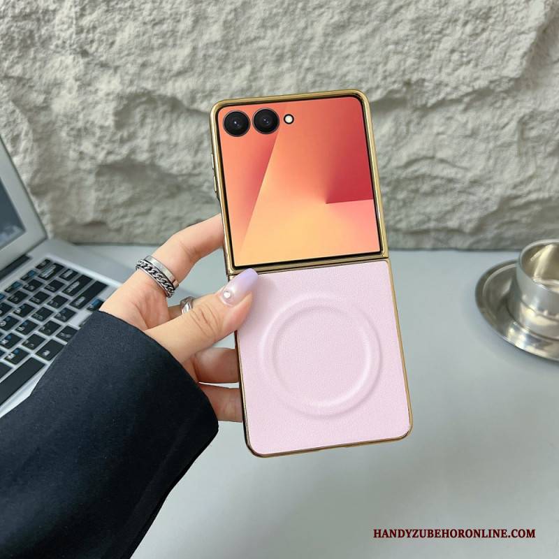 Hülle Für Samsung Galaxy Z Flip 7 Magnetische Nappa-oberfläche