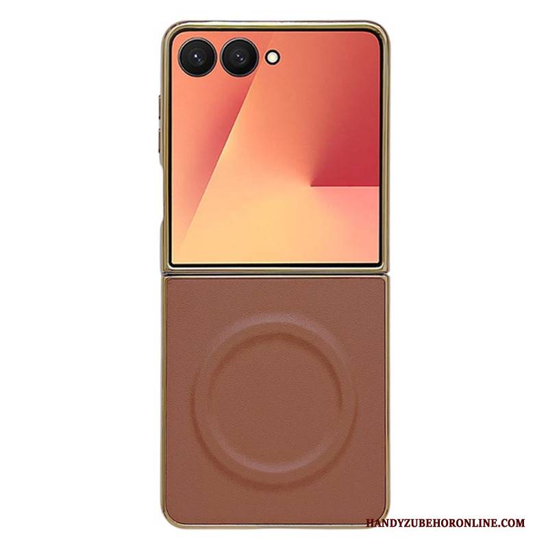 Hülle Für Samsung Galaxy Z Flip 7 Magnetische Nappa-oberfläche
