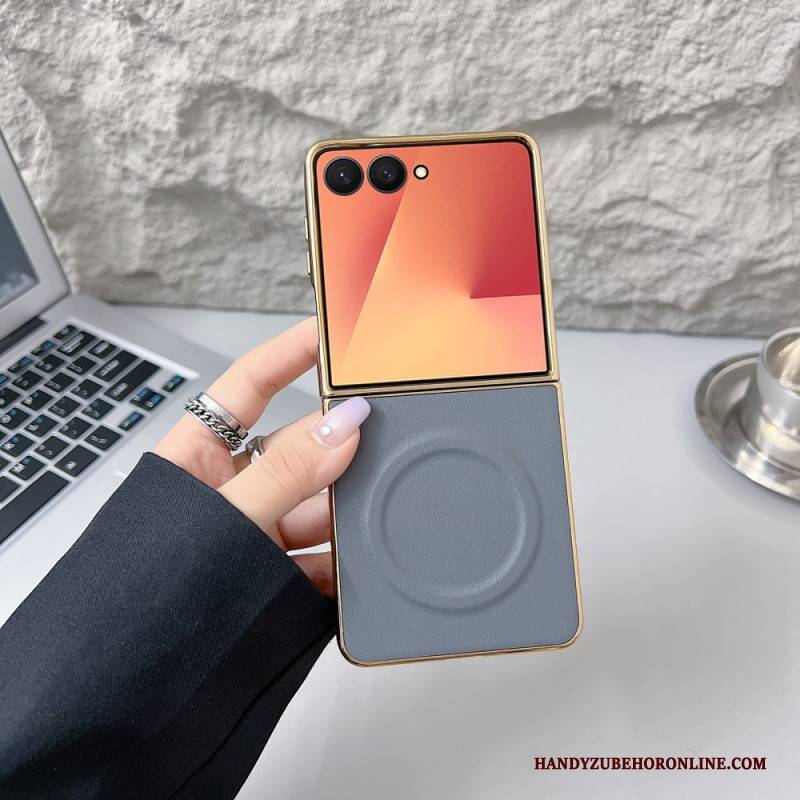 Hülle Für Samsung Galaxy Z Flip 7 Magnetische Nappa-oberfläche