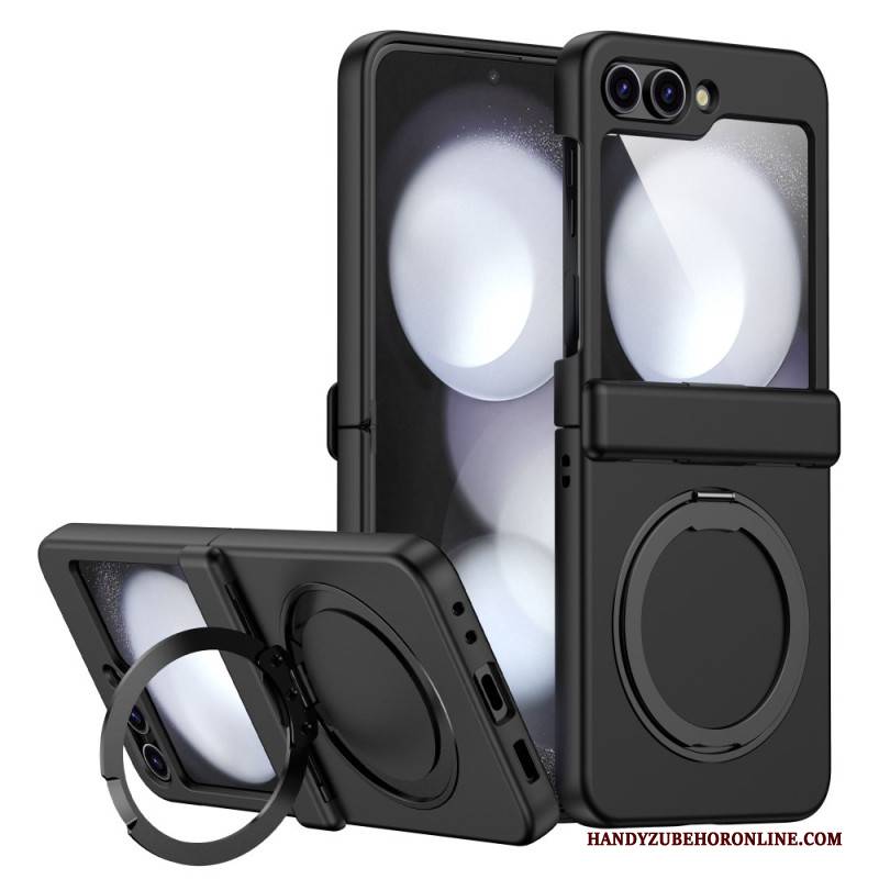 Hülle Für Samsung Galaxy Z Flip 7 Magnetischer Ständer Mit Metalleffekt