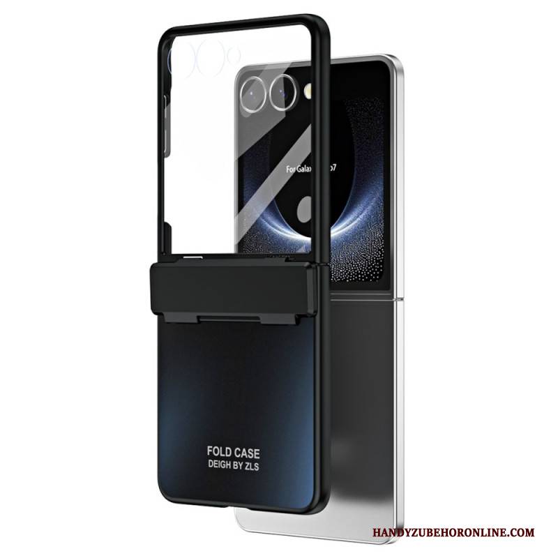 Hülle Für Samsung Galaxy Z Flip 7 Metalleffekt Mit Displayschutzfolie