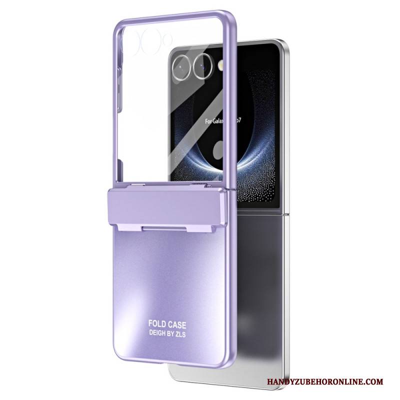 Hülle Für Samsung Galaxy Z Flip 7 Metalleffekt Mit Displayschutzfolie