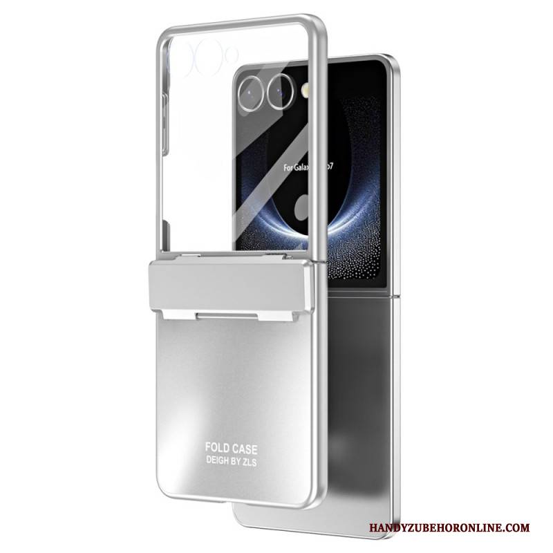 Hülle Für Samsung Galaxy Z Flip 7 Metalleffekt Mit Displayschutzfolie