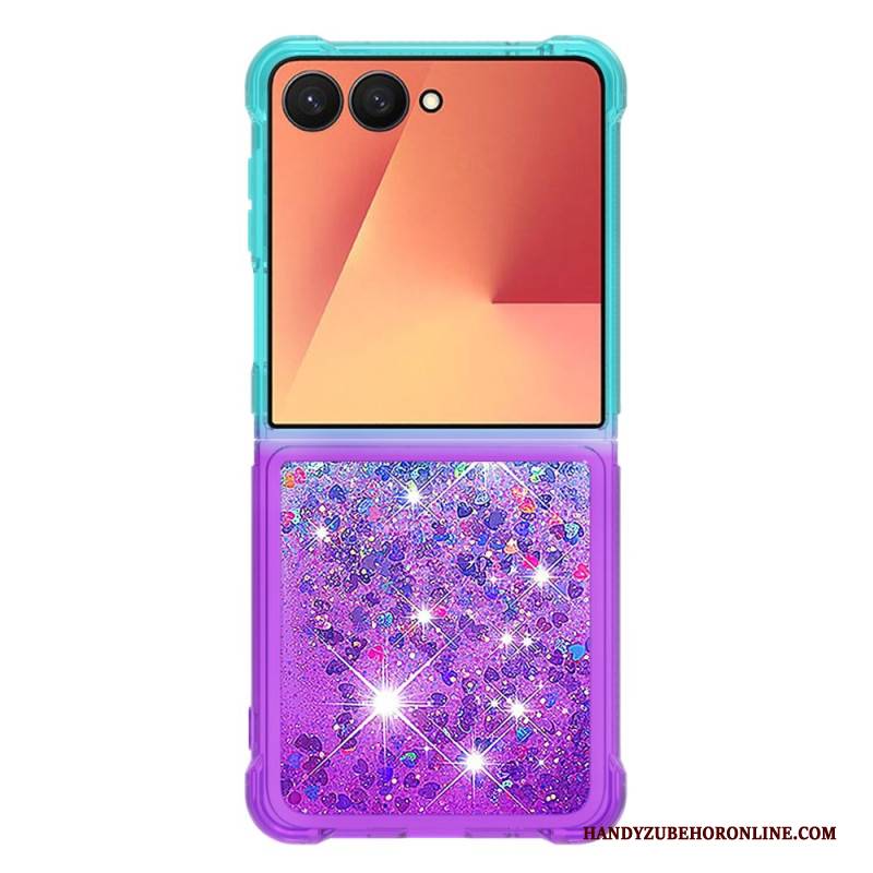 Hülle Für Samsung Galaxy Z Flip 7 Pailletten Mit Farbverlauf