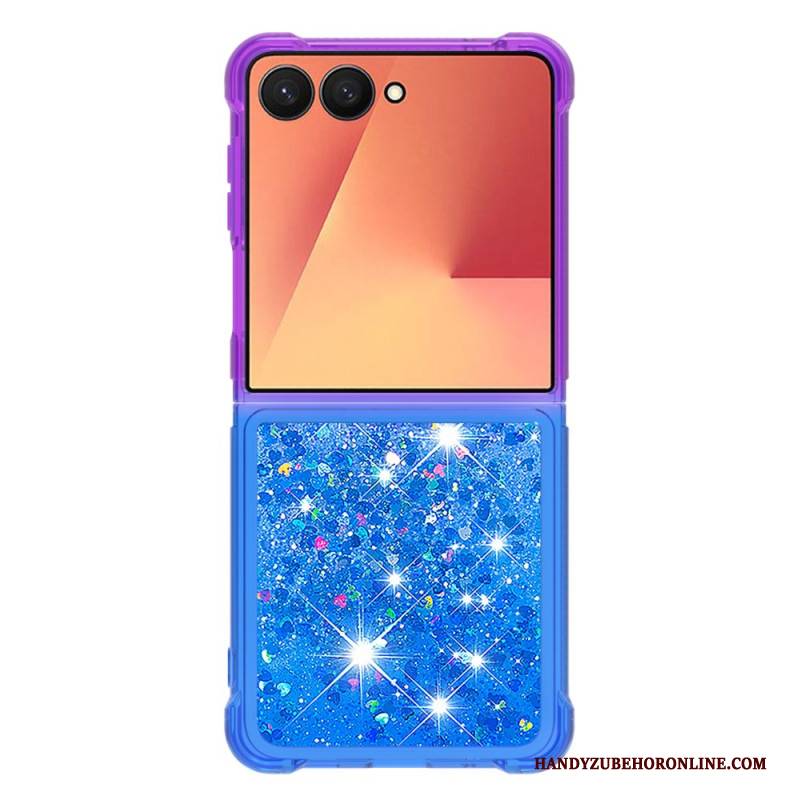 Hülle Für Samsung Galaxy Z Flip 7 Pailletten Mit Farbverlauf