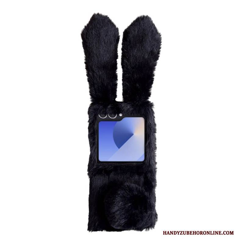 Hülle Für Samsung Galaxy Z Flip 7 Plüsch-hasenohren