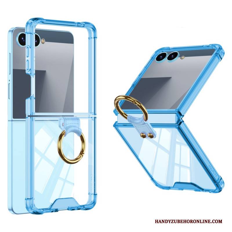 Hülle Für Samsung Galaxy Z Flip 7 Ringhalter Und Stoßfester Schutz