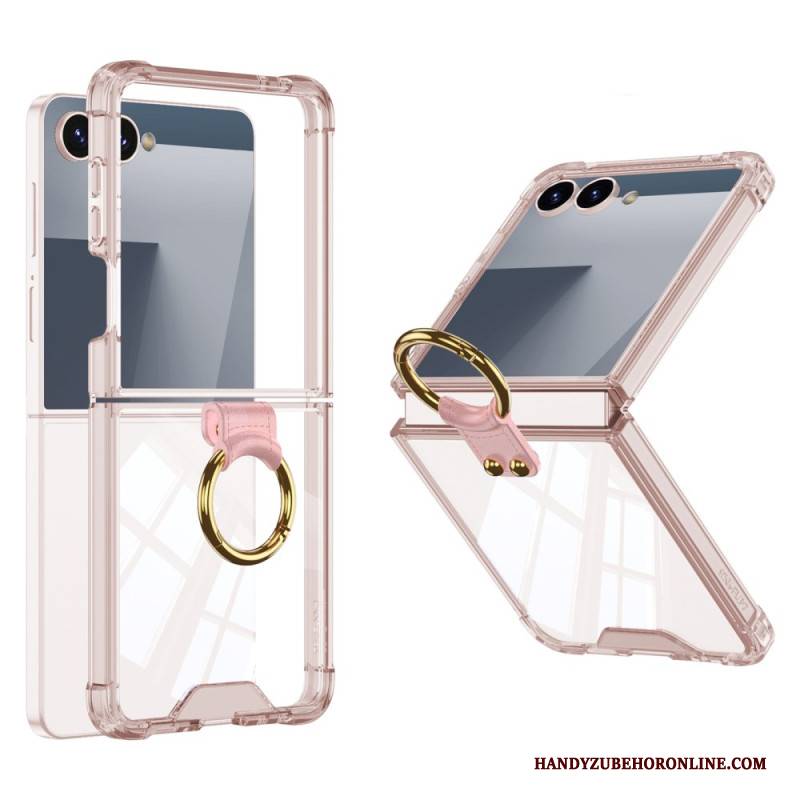 Hülle Für Samsung Galaxy Z Flip 7 Ringhalter Und Stoßfester Schutz