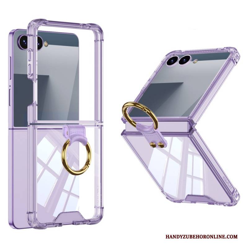 Hülle Für Samsung Galaxy Z Flip 7 Ringhalter Und Stoßfester Schutz