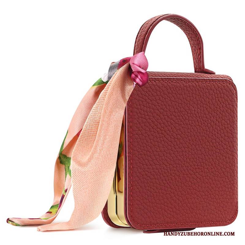 Hülle Für Samsung Galaxy Z Flip 7 Spiegel Und Kartenhalter