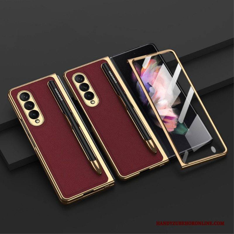 Hülle Für Samsung Galaxy Z Fold 3 5G Schutzhülle Gkk Displayschutzfolie Und Stifthalter