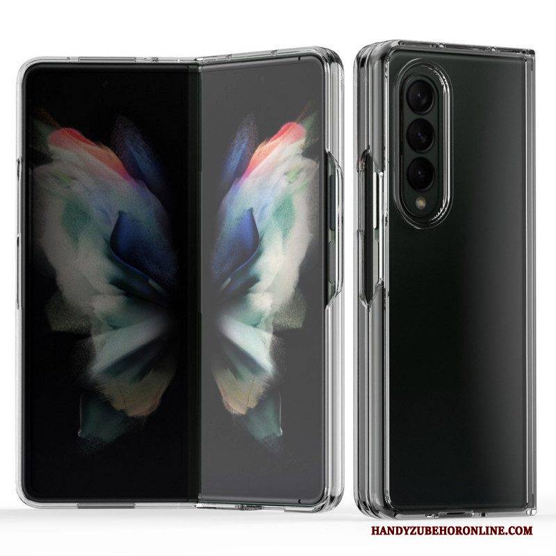 Hülle Für Samsung Galaxy Z Fold 3 5G Transparente Farbige Kanten