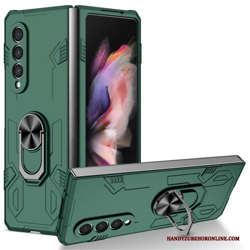Hülle Für Samsung Galaxy Z Fold 4 Bi-material Und Rotationsring