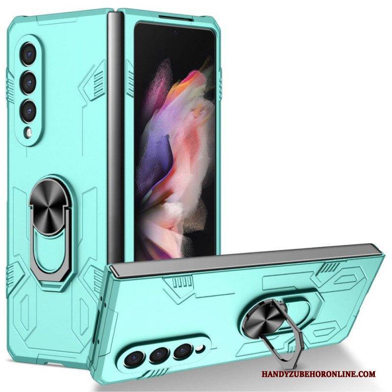 Hülle Für Samsung Galaxy Z Fold 4 Bi-material Und Rotationsring