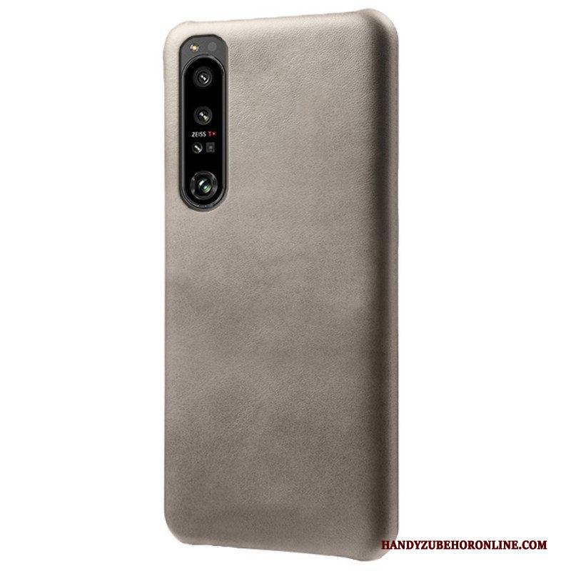 Hülle Für Sony Xperia 1 IV Ledereffekt