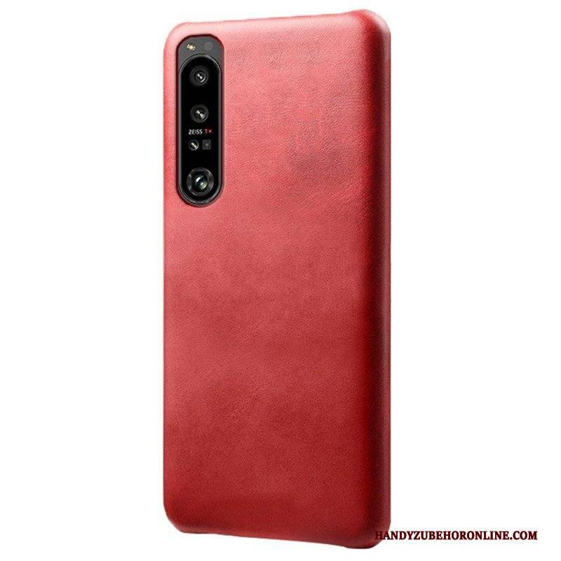 Hülle Für Sony Xperia 1 IV Ledereffekt