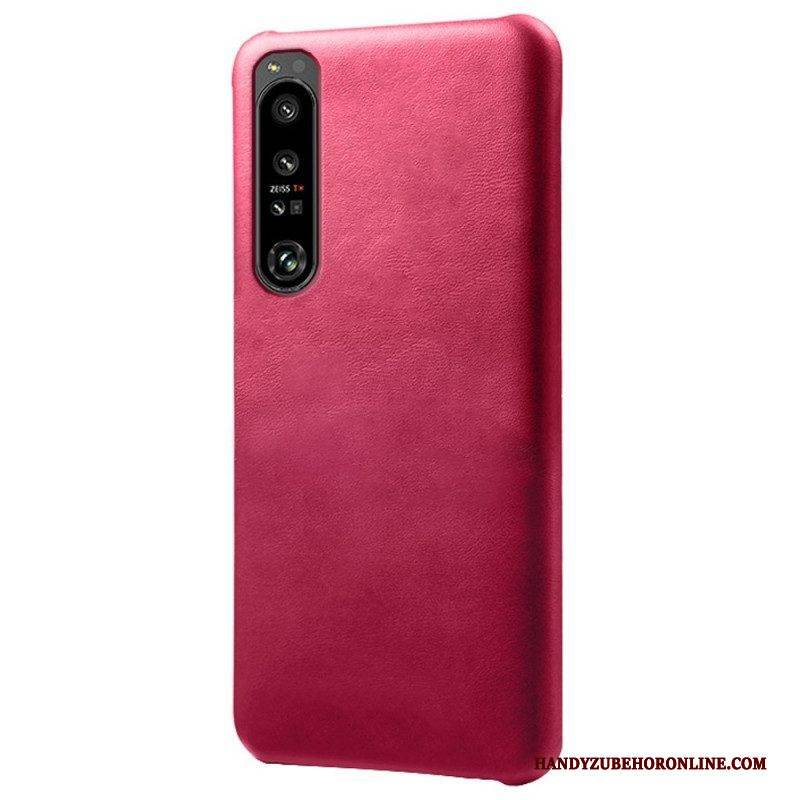 Hülle Für Sony Xperia 1 IV Ledereffekt