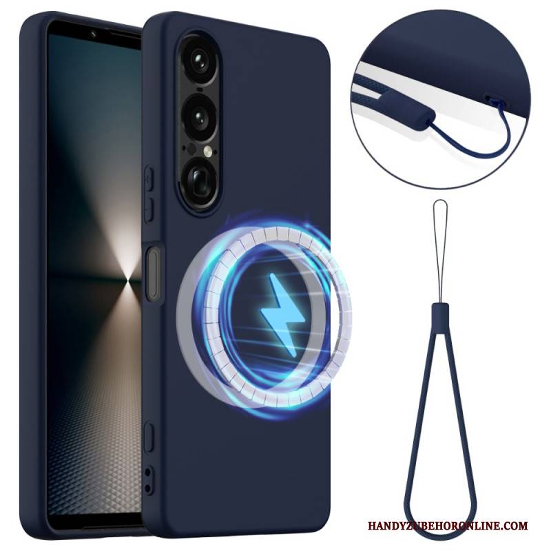 Hülle Für Sony Xperia 1 Vii Magsafe-kompatible Silikonfolie Mit Trageband