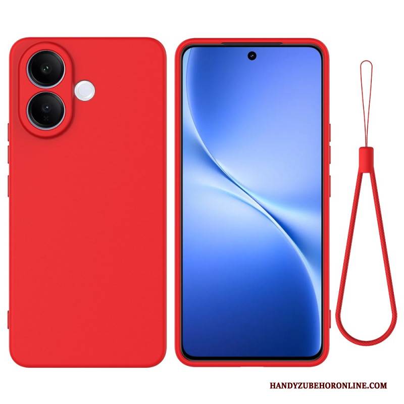 Hülle Für Vivo V60 Lite Armband Aus Flüssigsilikon