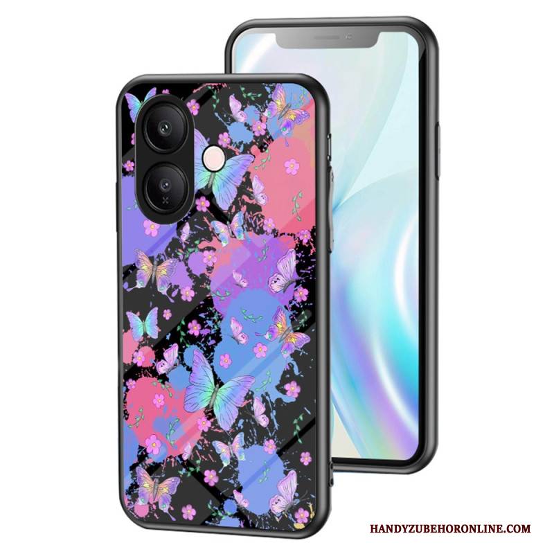 Hülle Für Vivo V60 Lite Schmetterlinge Aus Gehärtetem Glas