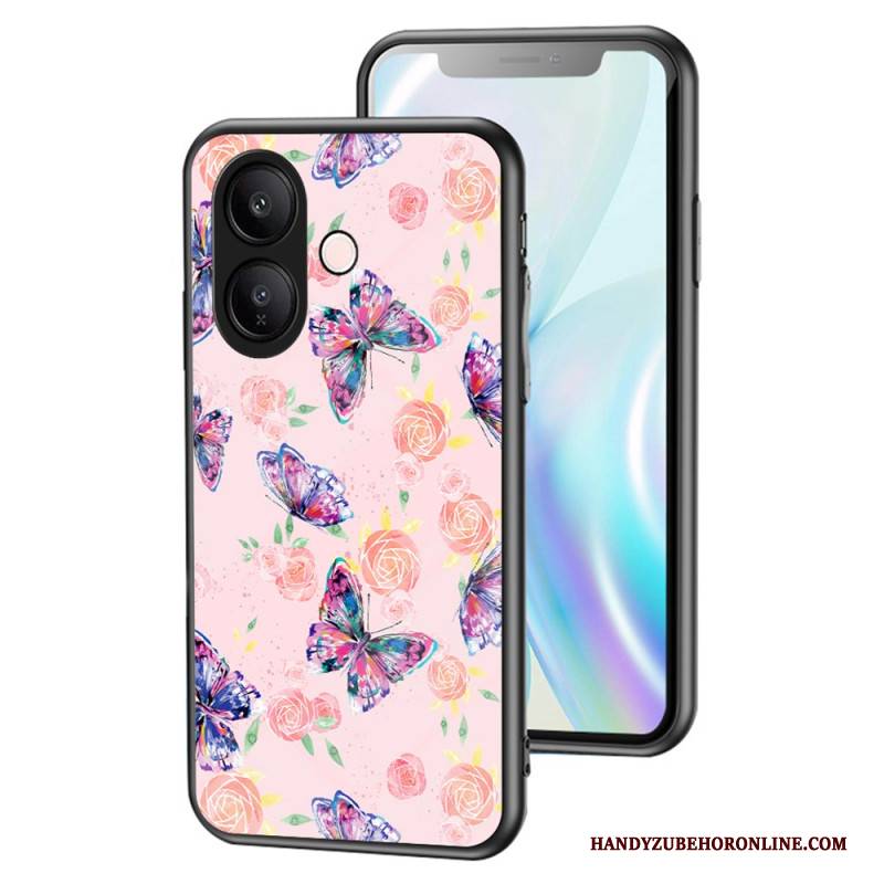 Hülle Für Vivo V60 Lite Schmetterlinge Aus Gehärtetem Glas