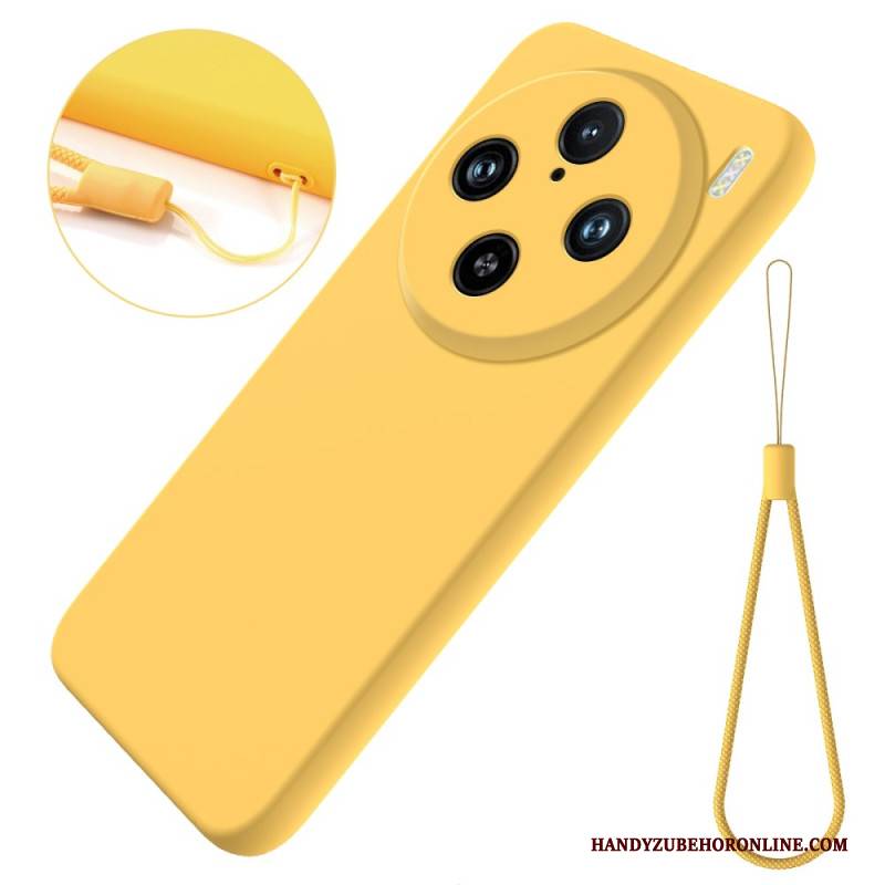 Hülle Für Vivo X100 Pro Armband Aus Flüssigsilikon