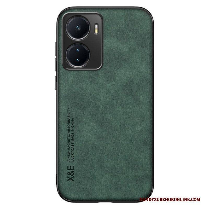 Hülle Für Vivo Y16 X&e-leder Mit Ledereffekt