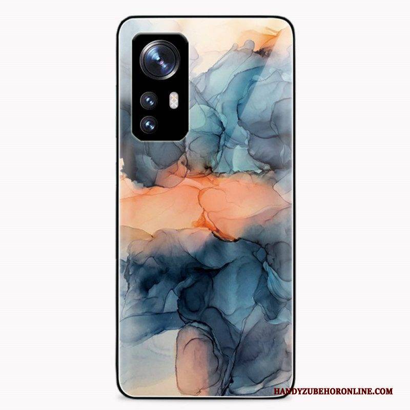 Hülle Für Xiaomi 12 / 12X Aquarell-marmor-hartglas