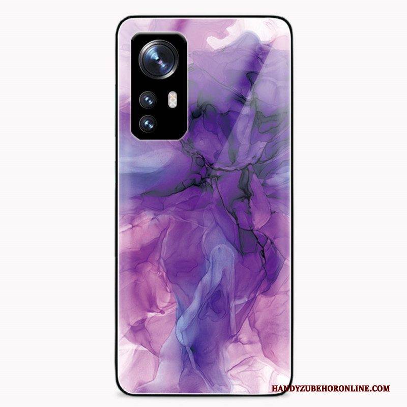 Hülle Für Xiaomi 12 / 12X Aquarell-marmor-hartglas