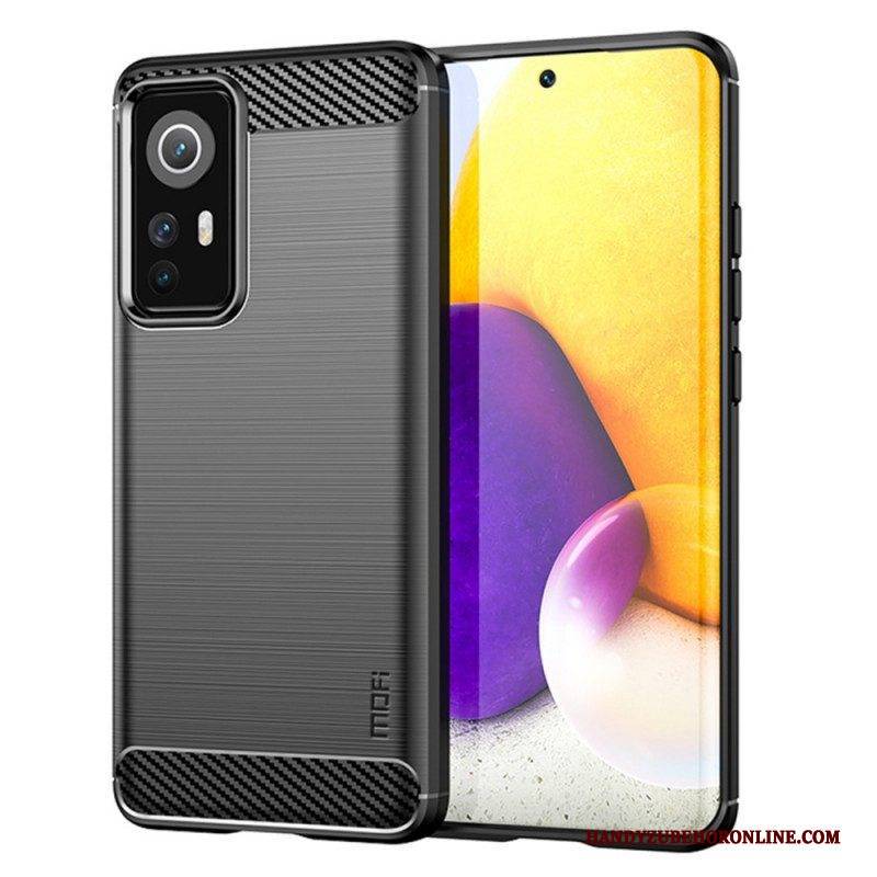 Hülle Für Xiaomi 12 / 12X Mofi Gebürstete Kohlefaser