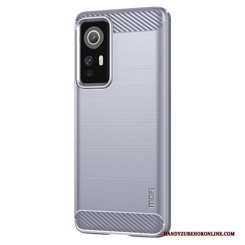 Hülle Für Xiaomi 12 / 12X Mofi Gebürstete Kohlefaser