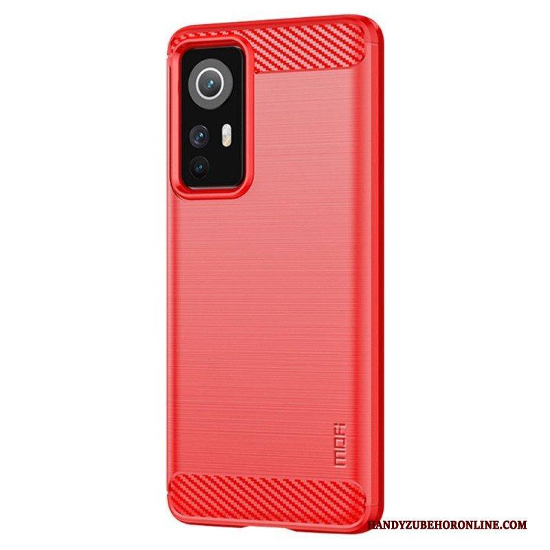 Hülle Für Xiaomi 12 / 12X Mofi Gebürstete Kohlefaser