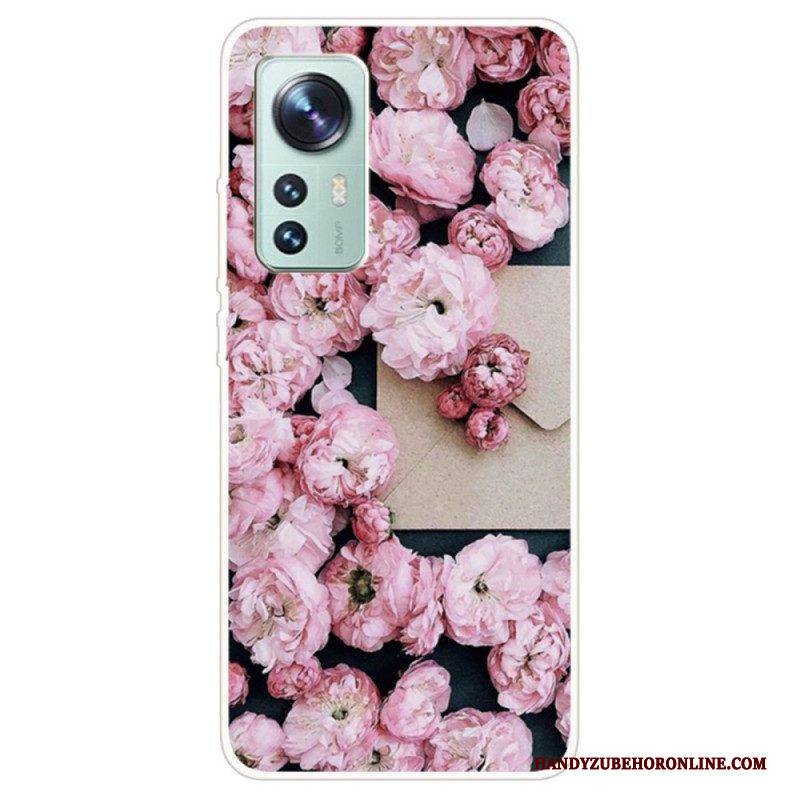 Hülle Für Xiaomi 12 Pro Blumenvariation Aus Silikon
