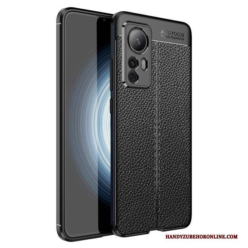 Hülle Für Xiaomi 12T / 12T Pro Doppellinien-litschi-ledereffekt