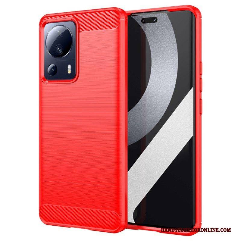 Hülle Für Xiaomi 13 Lite Gebürstete Kohlefaser